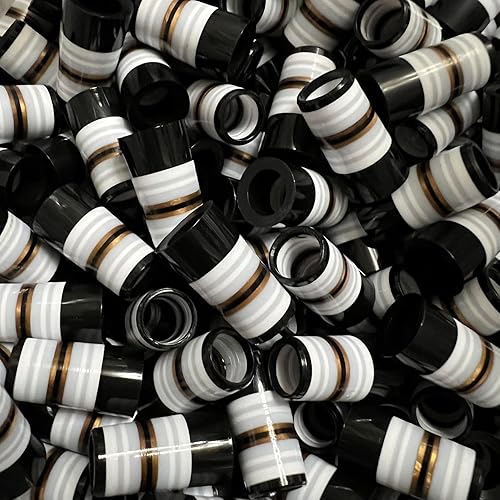 Miniatura 20 de SummerHouse Casquillos de hierro de golf multianillo compatibles con eje de acero cónico de 0.355 '' y eje paralelo de 0.370 '' Verde con 4 blancos