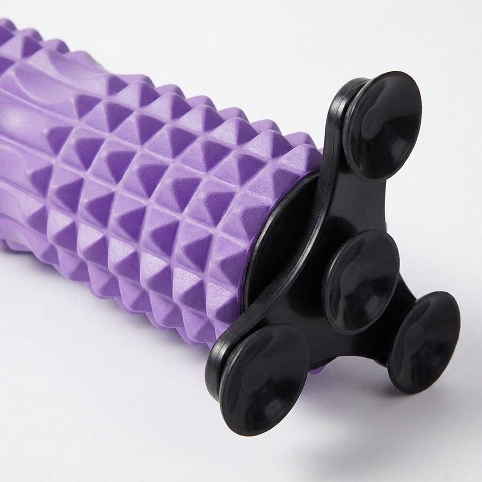 Perfeclan Rodillo Espuma Fitness Ejercicio Pilates Masaje Muscular Profundo EVA PVC Estable Resistente Adecuado para Relajación Muscular Entrenamiento