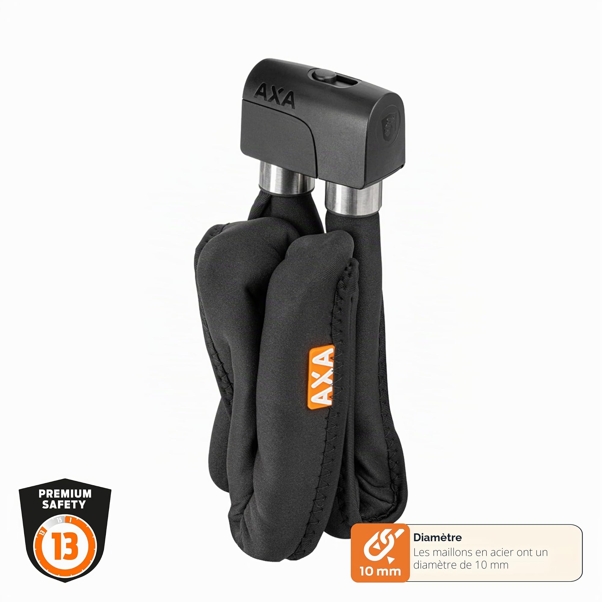 AXA Foldable 10-105 – Antivol Pliable pour vélo – Longueur 105 cm