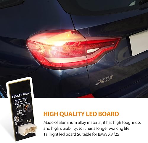 Miniatura 4 de Placa LED trasera X3 F25 -4 piezas, placa de reparación de luz LED trasera, repuesto de chip LED compatible para X3 F25 2011 a 2015 (reemplazo valeo