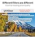 Coyktonty Osmo Action 6 Filter,Lens Filter Set for DJI Osmo Action 6 Camera,Waterproof, Oil-Resistant, Easy to Install (Star+CPL+ND8 16 32 64+Night+Black Mist 1/4)