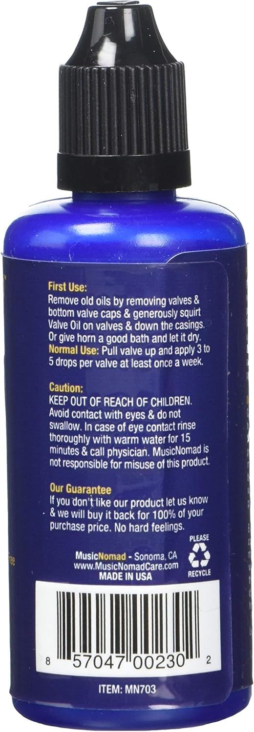 MusicNomad MN703 Premium Valve Oil, 2 oz & Herco Slide Grease 0.5 oz Brass Instrument Cleaning and Care Product (HE91) : Musical Instruments