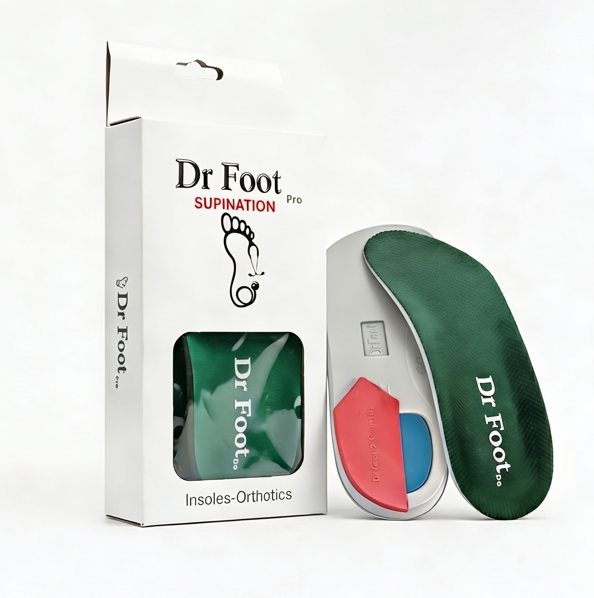 Dr Foot Pro Supination Insoles (3/4 Length) Pair Medium
