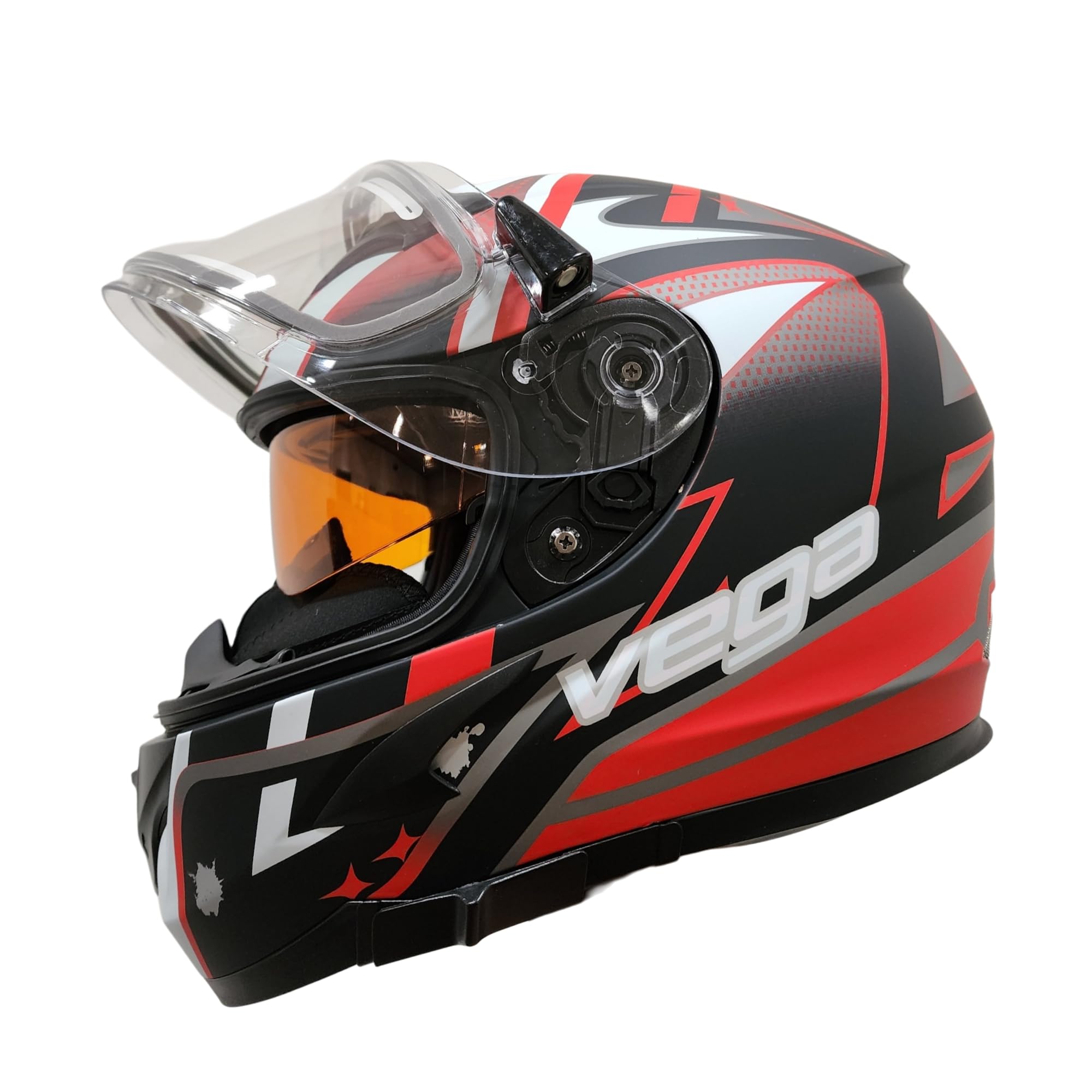 Amazon.com: Vega V-Star Snowmobile Helmet with Electric Heated