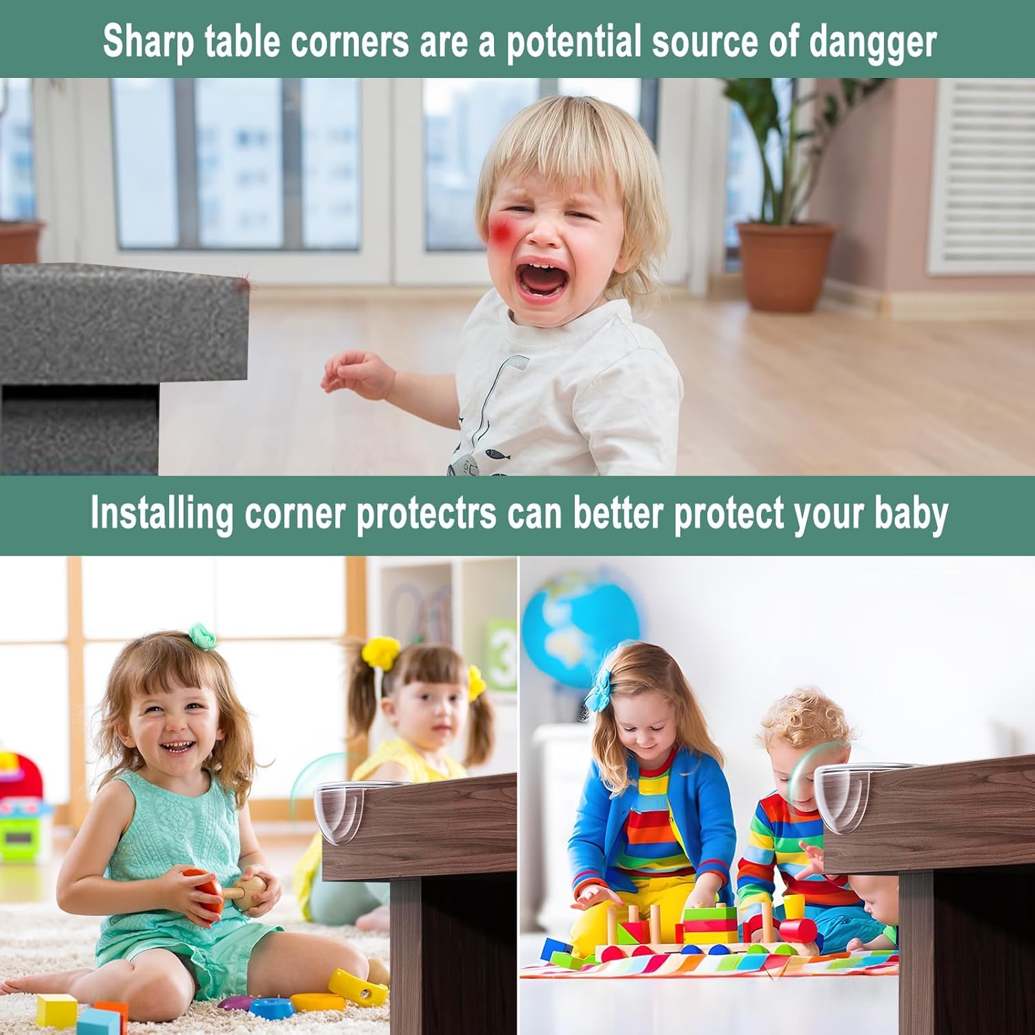 KESI ORNAMENTS 8 Pack Round Corner Protector Baby Proof Clear and Transparent Bumper for Baby Safety, Table Corner Protectors, Table Edge and Furniture Guards - Image 7 thumbnail