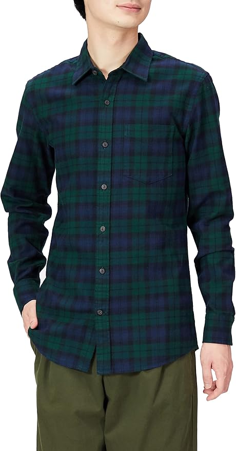 Amazon Co Jp Goodthreads フランネルシャツ ブラッシュド スタンダードフィット 長袖 メンズ ファッション Amazon Co Jp Goodthreads フランネルシャツ ブラッシュド スタンダードフィット 長袖 メンズ ファッション