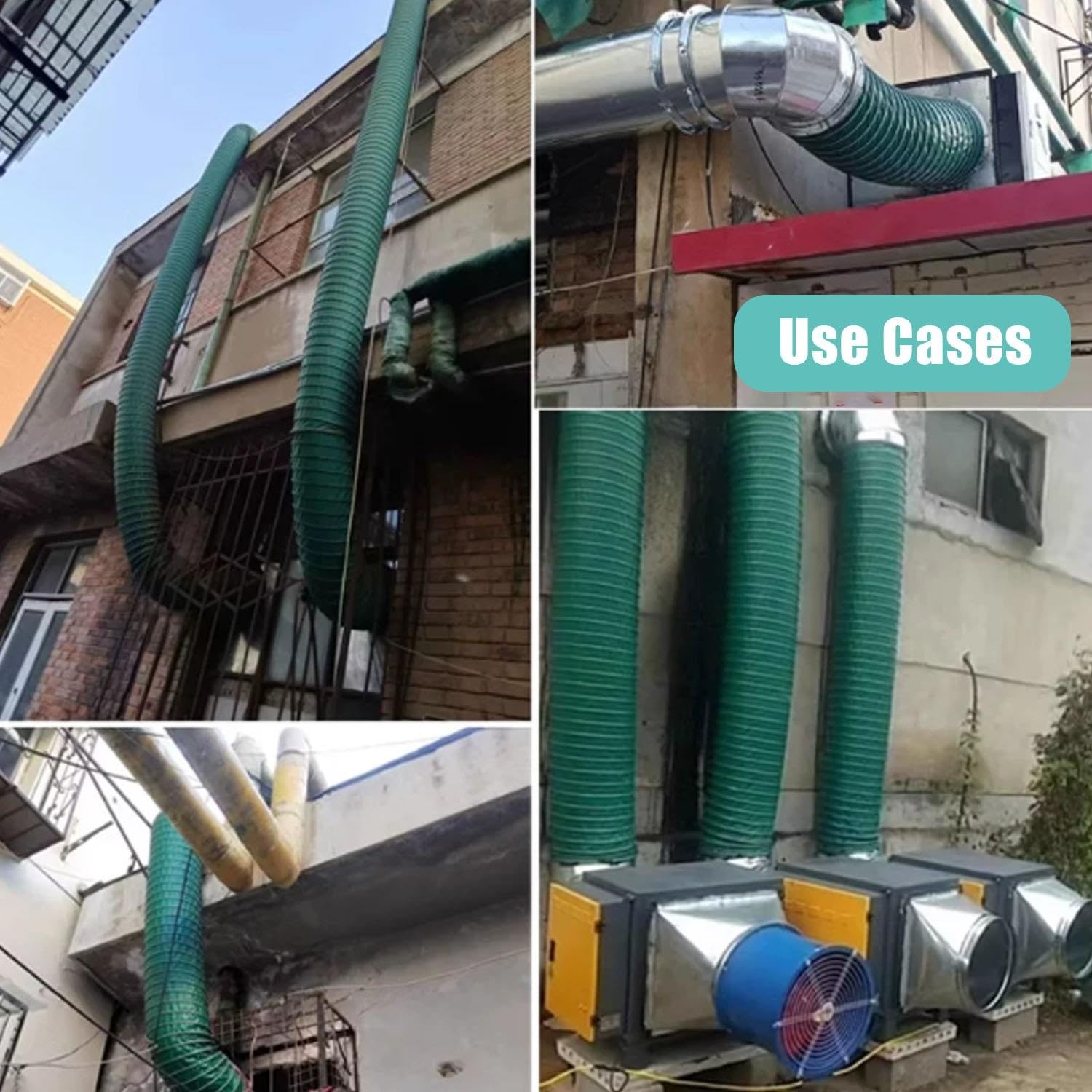 120mm Tubo De Ventilación Flexible, Manguera De Flexible PVC De Escape
