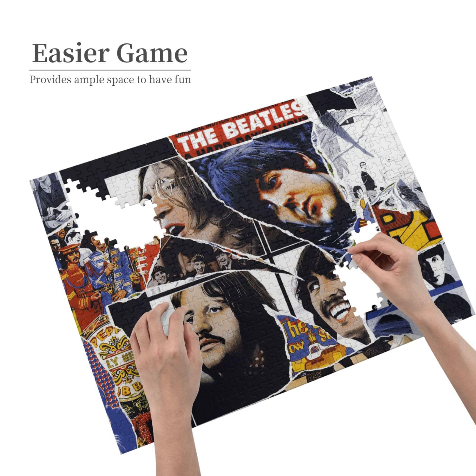 THE BEATLES　500ピース ジグソーパズル　２点セット Amazon.co.jp: ジグソーパズル ザ・ビートルズ 500ピース 木製