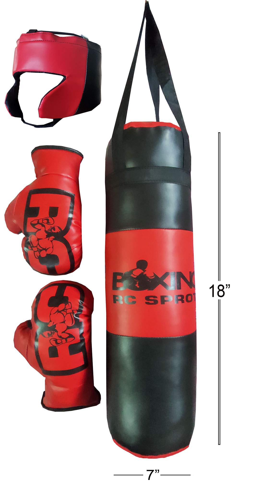 H K Trader Boxing Kit with Punching Bag, Gloves and Headgear for Kids Aged 3-8 (Red) (Colour May Vary) (B07SYZWGPP) Amazon Price History, Amazon Price Tracker