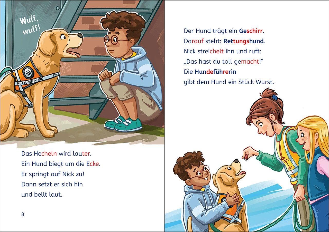 Leselöwen 2. Klasse - Rettungshunde im Einsatz: Die Nr. 1 für den Leseerfolg - Mit Leselernschrift ABeZeh - Erstlesebuch für Kinder ab 7 Jahren