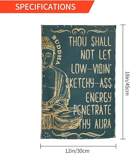 Miniatura 3 de Buddha Home - Bandera decorativa con bandera de patio al aire libre, bandera decorativa para jardín, otoño, granja, bandera de temporada de doble