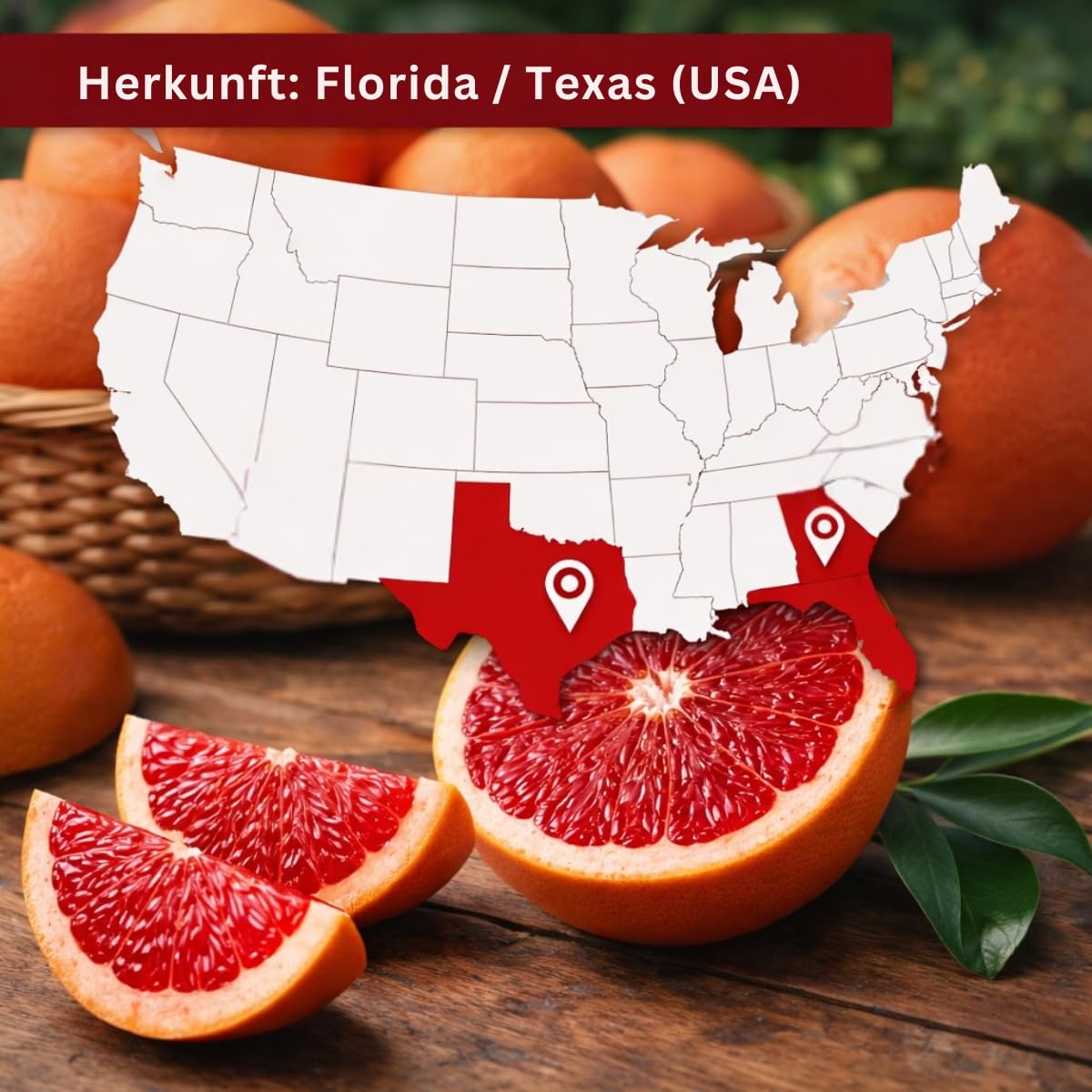 Florida Texas Grapefruit Star Ruby Super Dark Red 8kg