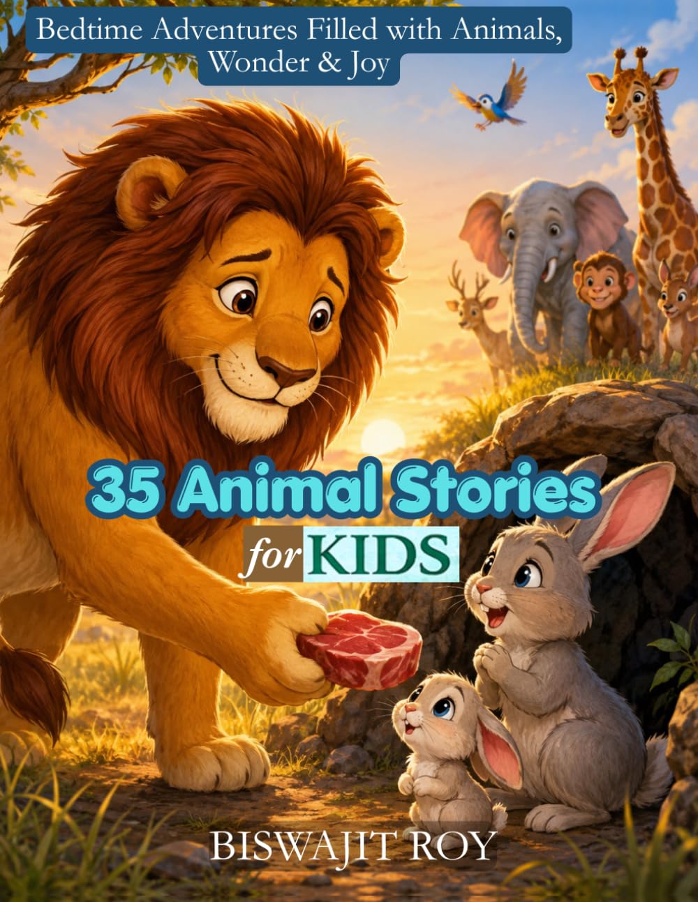 35 Animal Stories For Kids: Bedtime Adventures Filled with Animals, Wonder & Joy