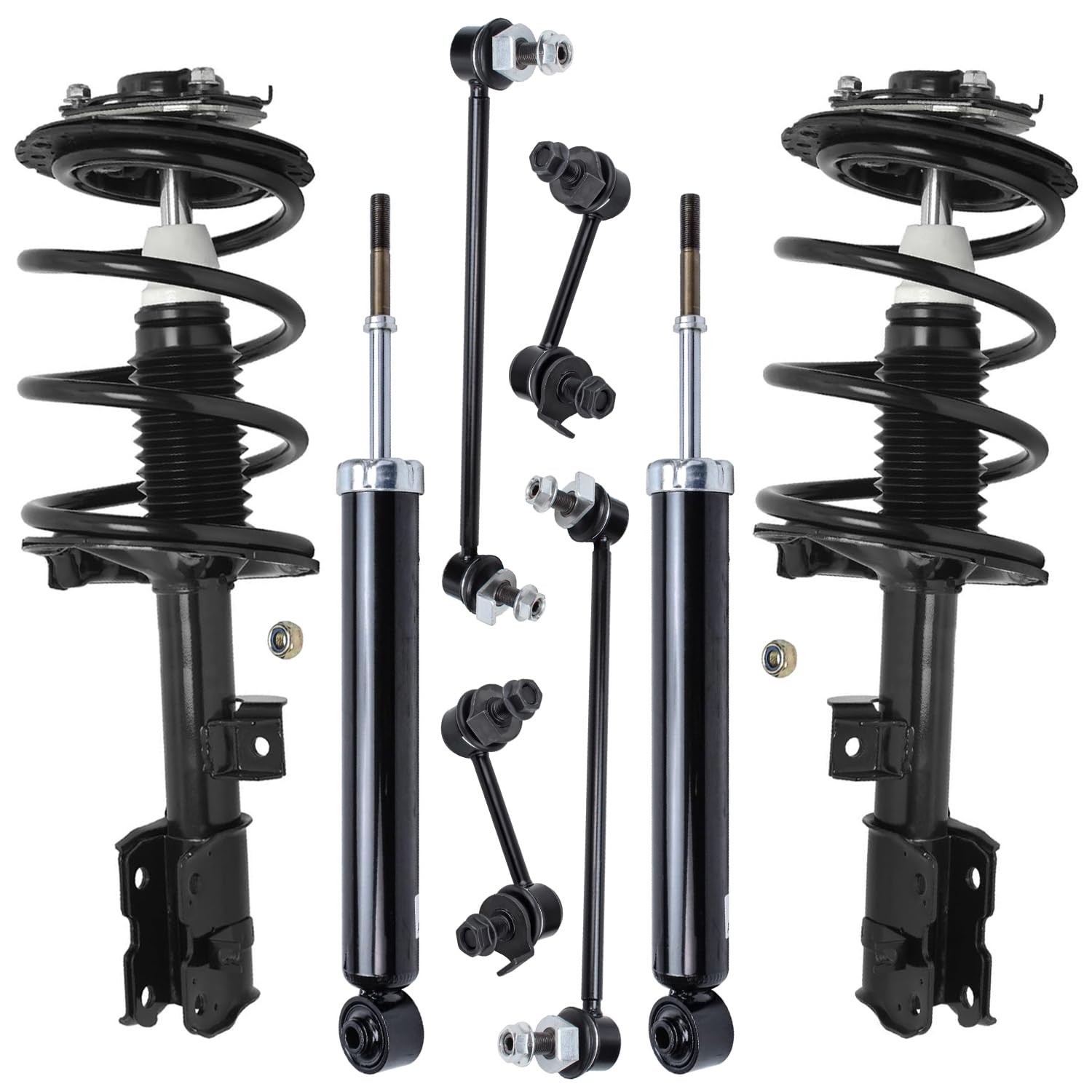 Detroit Axle - 8pc Struts Shocks Kit for 2003-2008 Infiniti FX35 FX45