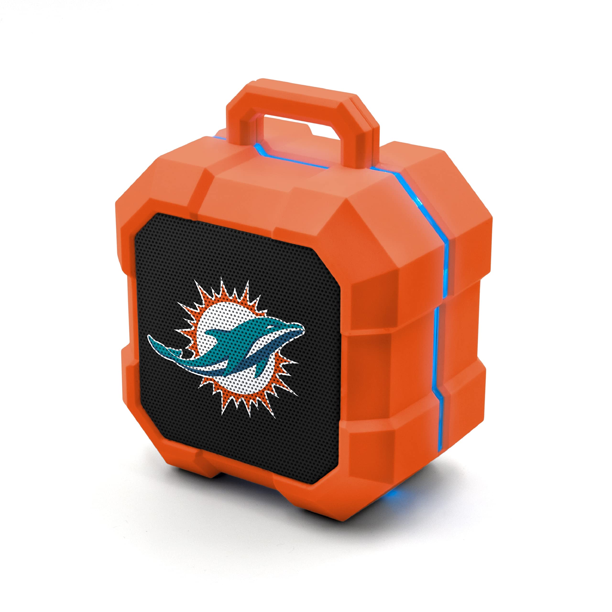 SOAR NFL Shockbox LED Wireless Bluetooth Speaker - Water Resistant IPX4, 5.0 Bluetooth with Over 5 Hours of Play Time - Small Portable Speaker - Officially Licensed NFL, Perfect Home &amp; Outdoor Speaker