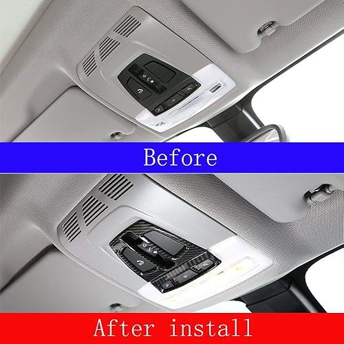 Miniatura 2 de YIWANG Cubierta de luz de lectura delantera para interior de automóvil ABS para BMW 1 2 3 4 Series F20 F21 F45 F46 F30 GT F34 para BMW X1 F48 X5 F15