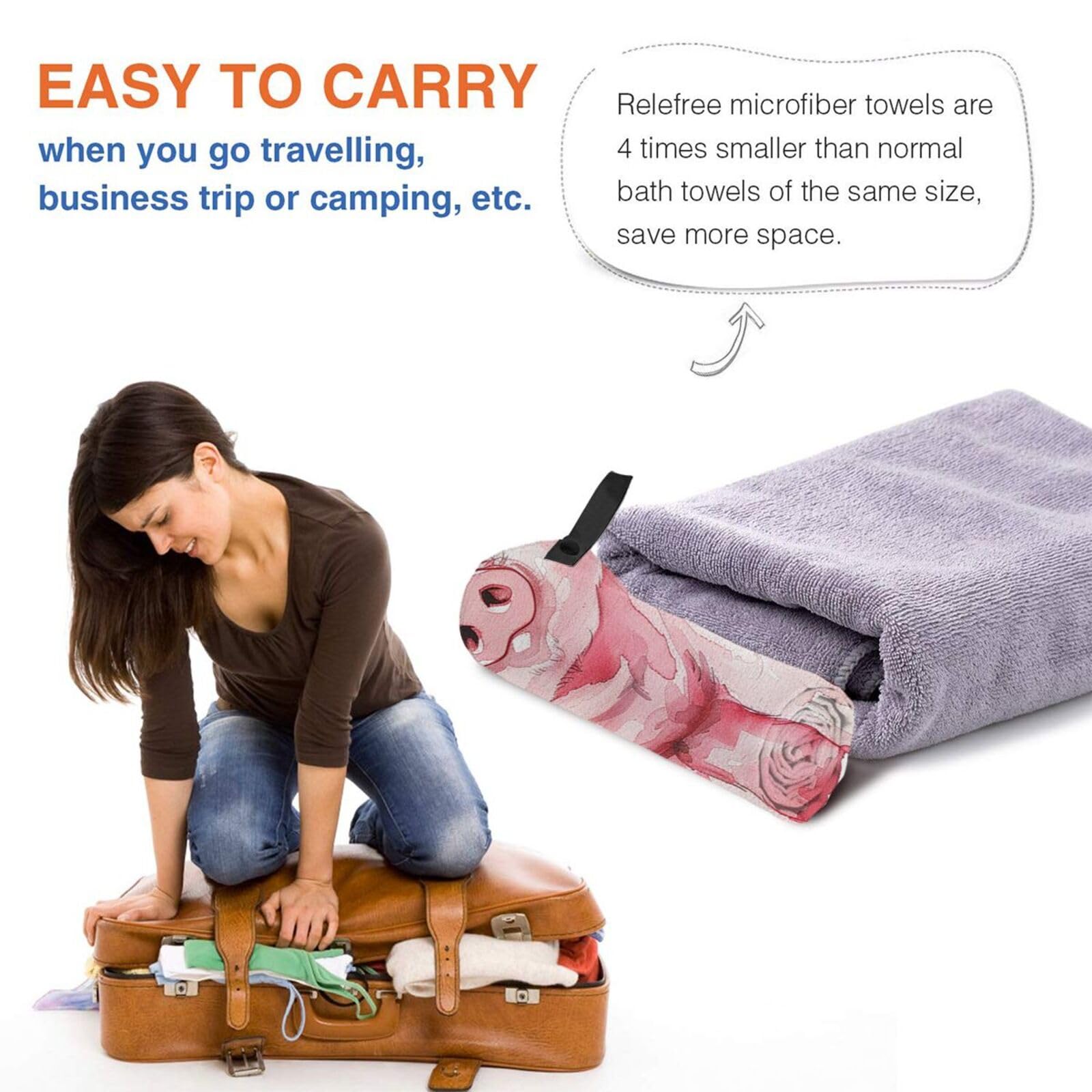 Amazon.com: HSYOYO Cute Pig Beach Towel Sandproof Quick Dry Bath