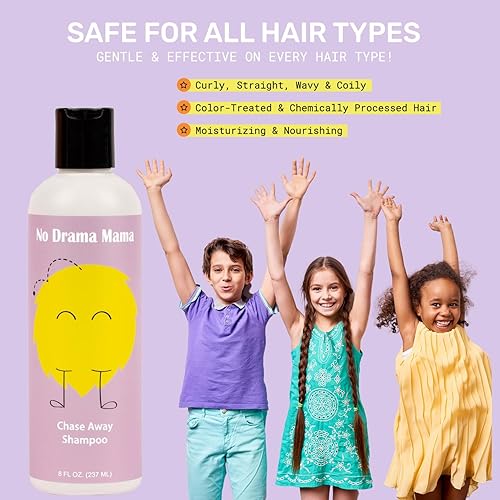 Miniatura 7 de Chase Away Champú antipiojos  Sin sulfato con aceite de menta, neem, eucalipto y romero, 8 onzas