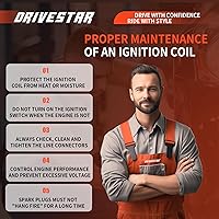 Vista 8 de DRIVESTAR Paquete de bobinas de encendido compatible con Subaru Outback Legacy 2000-2005, Impreza Forester 1999-2004, Baja 2.2L 2.5L 2004-2006