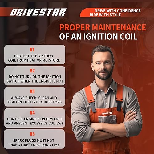Miniatura 8 de DRIVESTAR Paquete de bobinas de encendido compatible con Subaru Outback Legacy 2000-2005, Impreza Forester 1999-2004, Baja 2.2L 2.5L 2004-2006