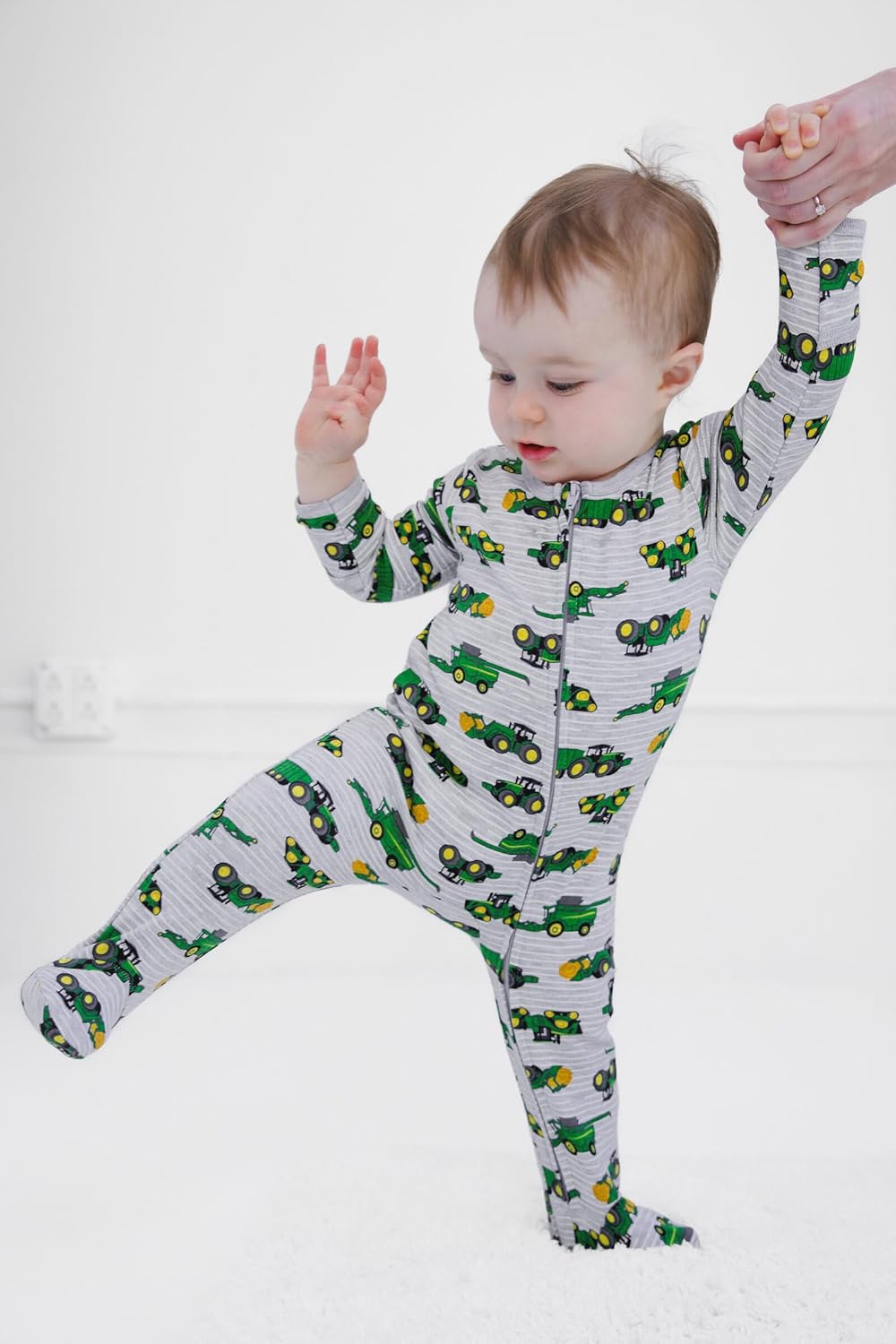 John Deere Baby Boy or Girl Footed Sleep N Play Coverall Newborn