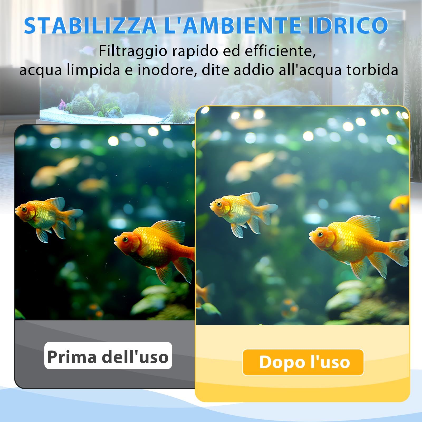 12 Pezzi Cuscinetti Filtro per Tetra EasyCrystal C600 Filtri di Ricambio per Tetra EasyCrystal Filter Pack C600 Cartuccia Filtro con Carbone Attivo e Zeolite YY