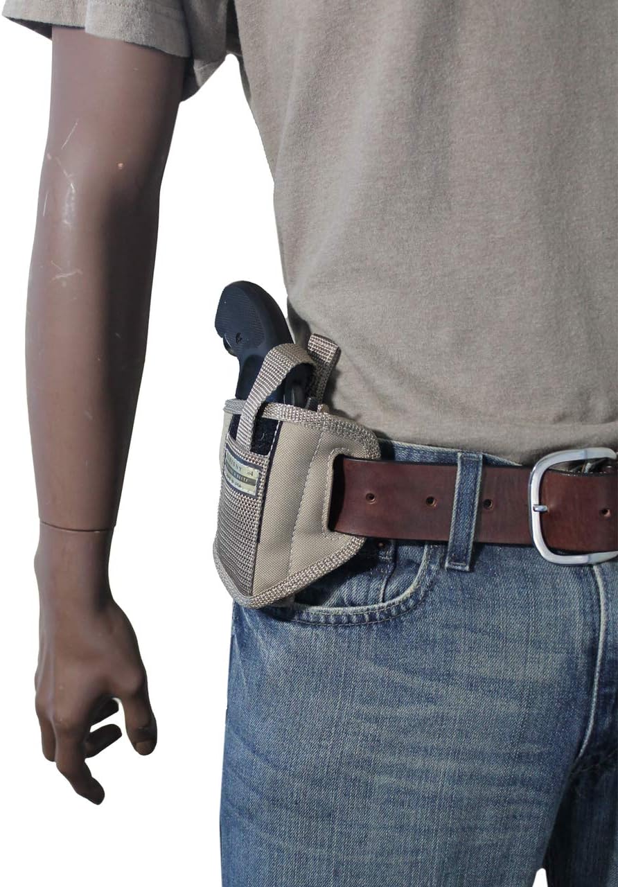 New Barsony Desert Sand 6 Position Ambidextrous Pancake Holster for 2" Snub Nose Revolvers