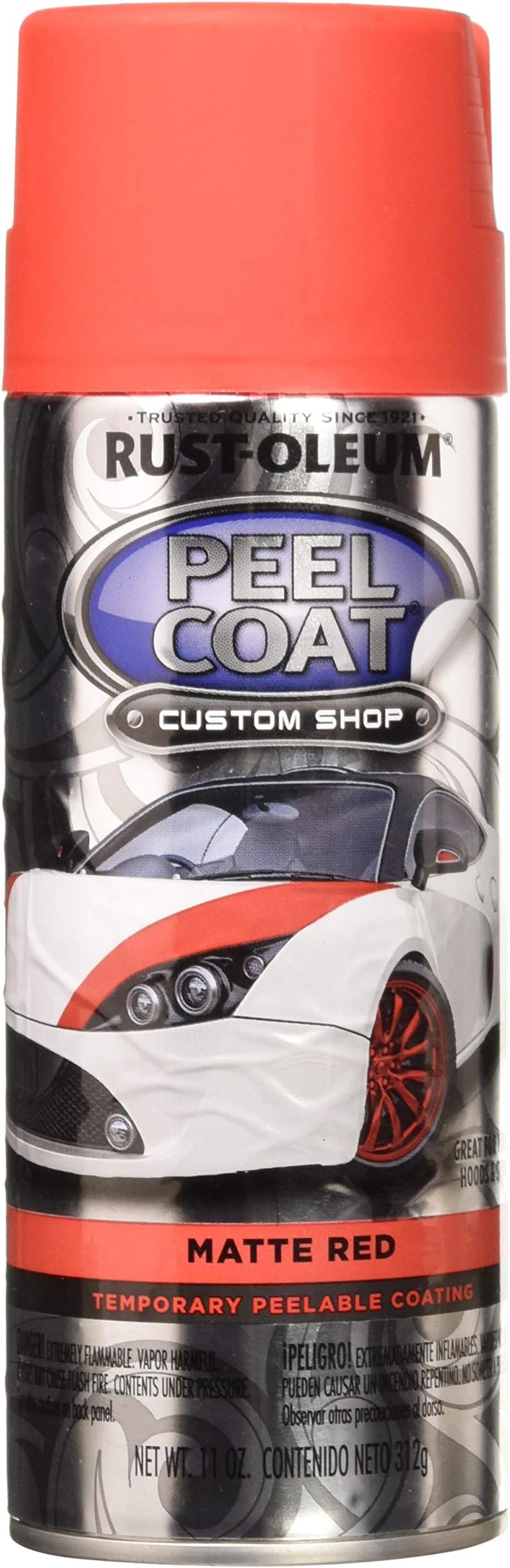 283780 Peel COAT 11Oz Red Matt Peel COAT