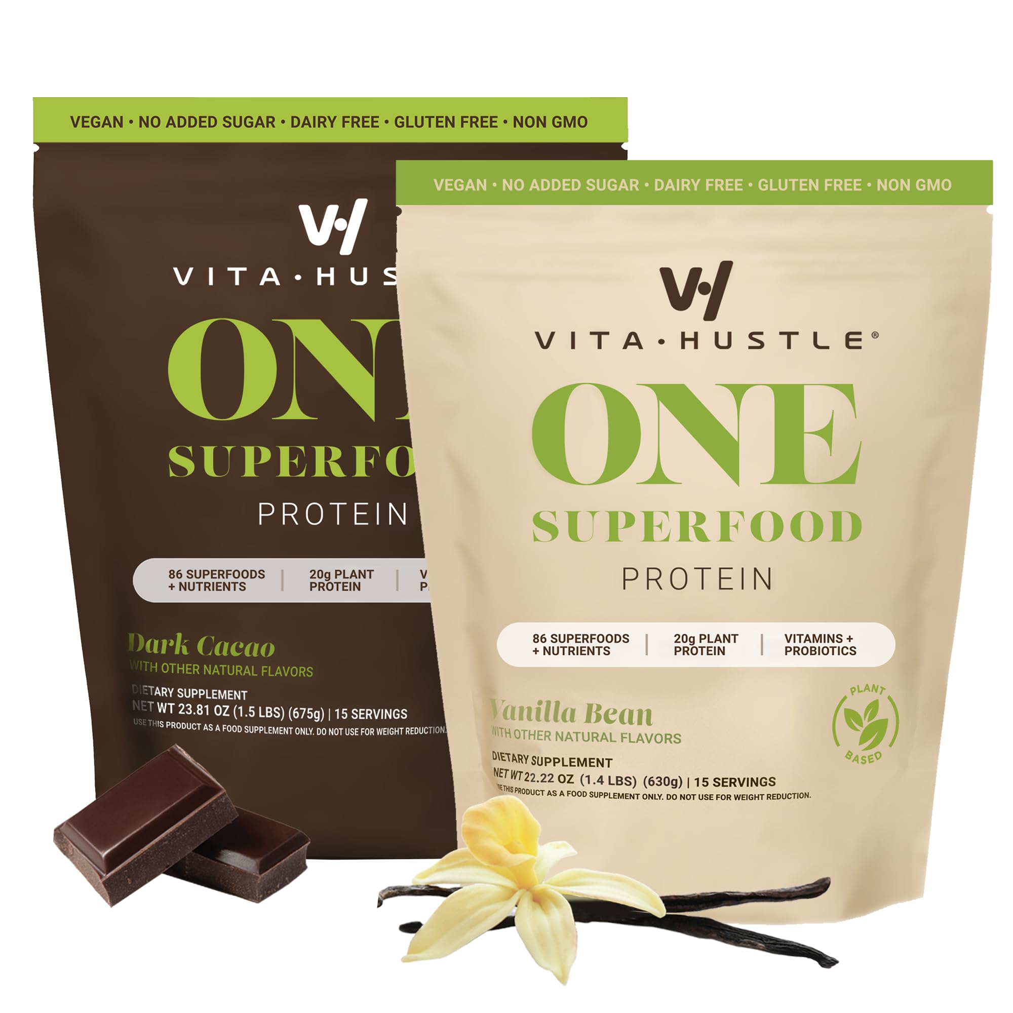 VitaHustle Protein and Greens