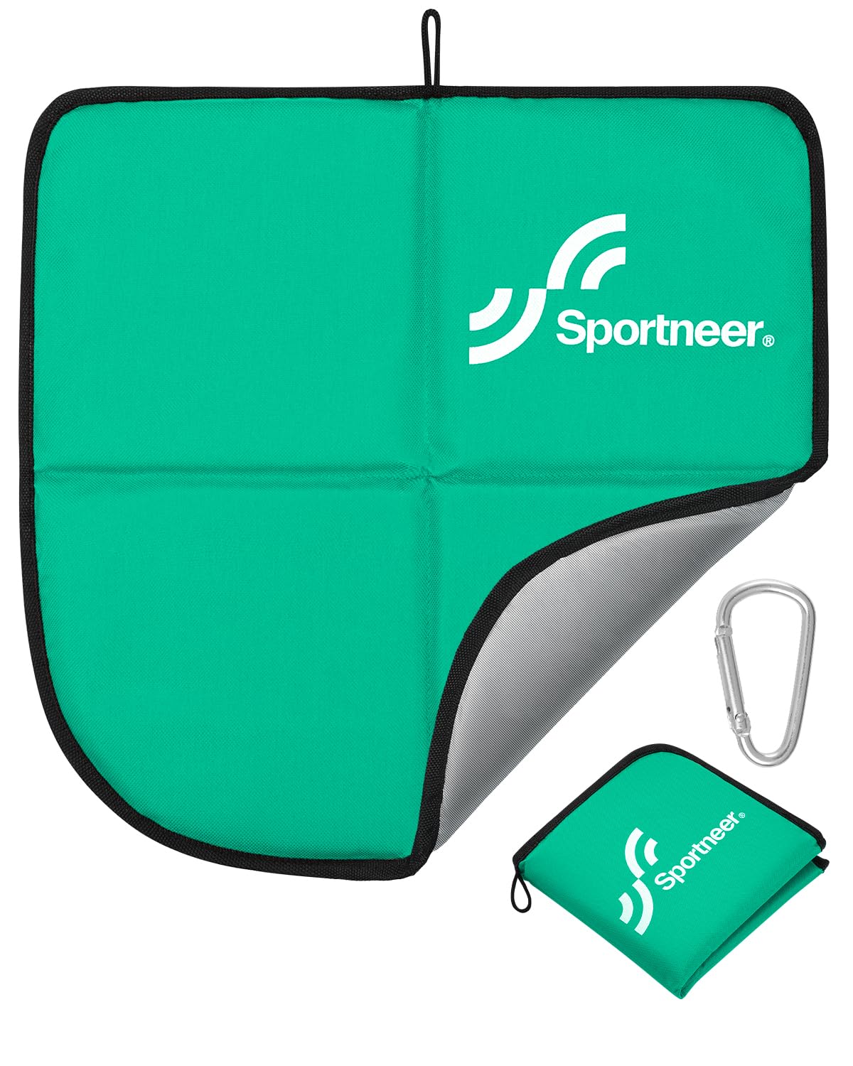 Sportneer Sitzkissen Outdoor, Sitzunterlage Outdoor Wasserdicht Oxford-Stoff Thermo Sitzkissen Faltbar FüR Camping, Wandern, Stadion Und Unterwegs，grau