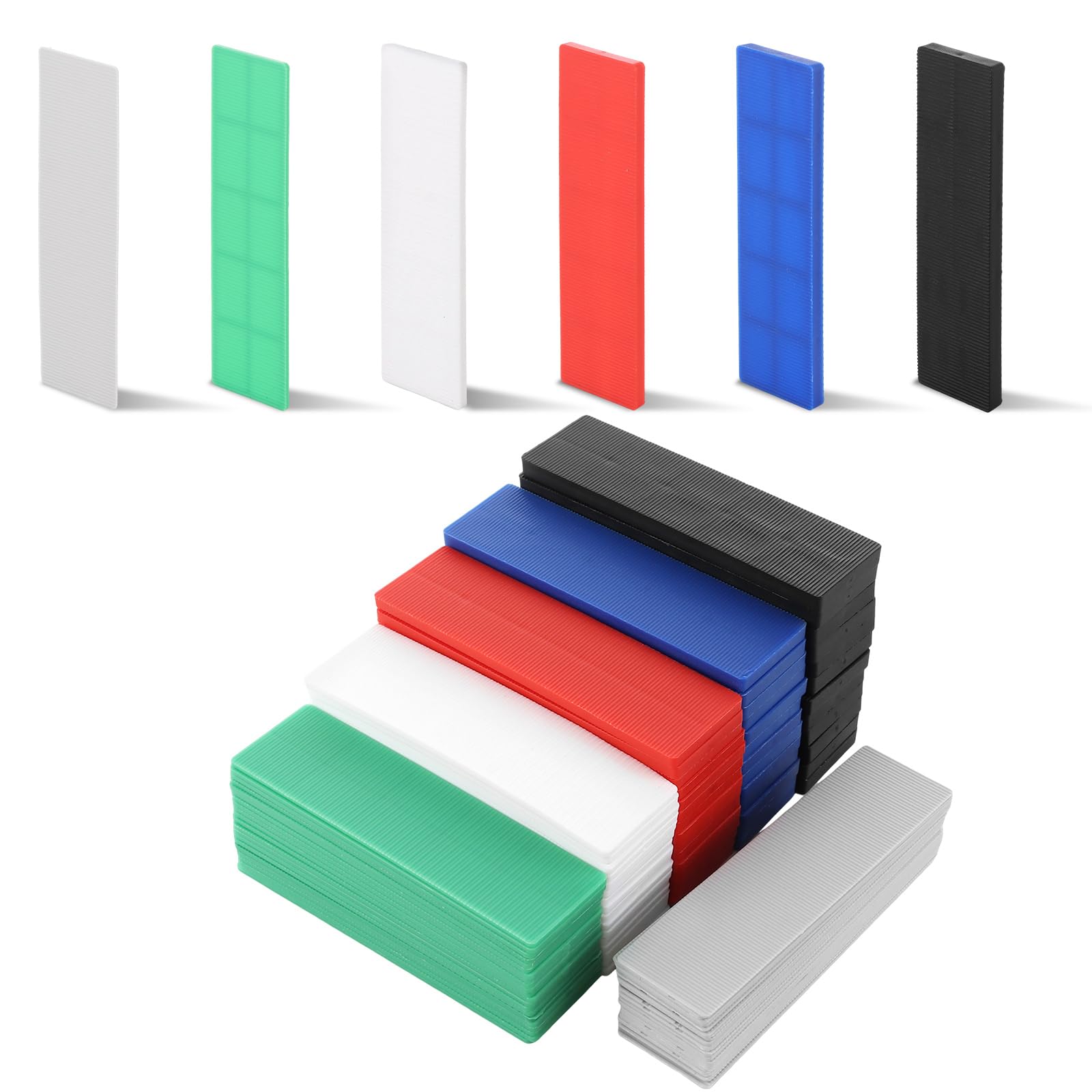Plastic Shims and Packers 240 Pcs, PVC Flat Glazing Packers 28 x 100 mm