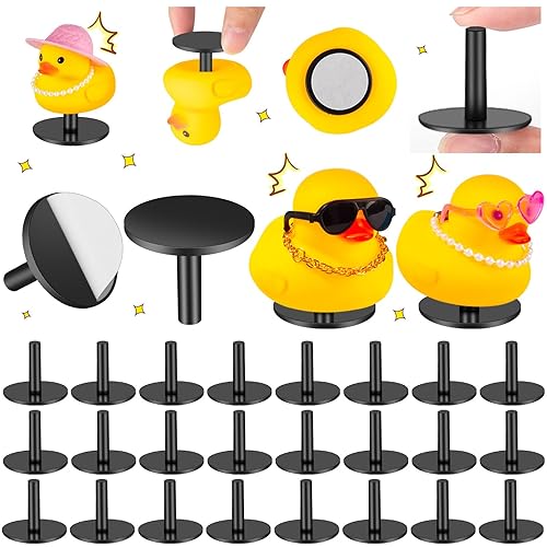 20Pcs Duck Holder, Black Plastic Duck Plug Holders for Car