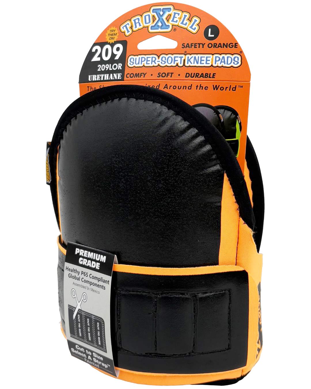 Troxell USA - SuperSoft Knee Pads (Large Size/Orange)