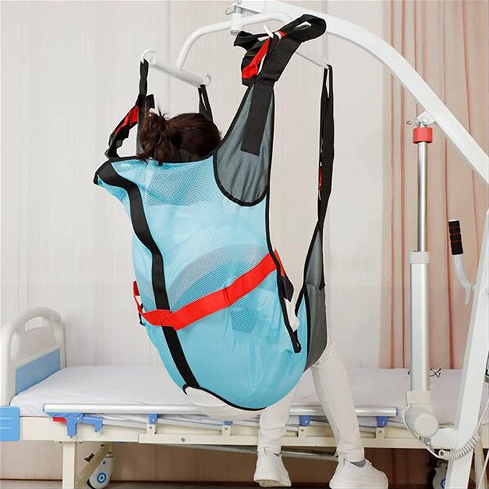 CEEBUS Grúa de Paciente Arnés de elevación de Todo el Cuerpo para Pacientes arnés de elevación de inodoros arnés de piernas divididas para Ancianos y Personas con Movilidad Reducida (Color : B)