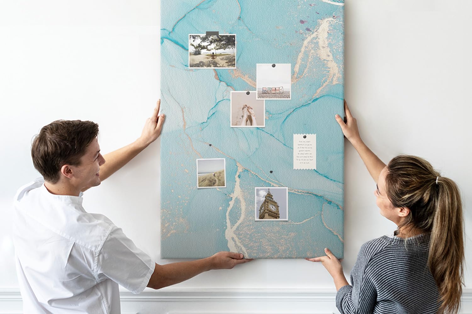 Pizarra de pared estampada 80x120 cm | Mármol decorativo