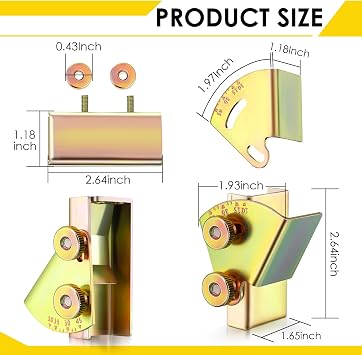 Feekoon Knife Sharpening Angle Guide for 1 x 30 Belt Sander, Adjustable Angle Guide from 10 to 45, Blade Sharpener Jig Sharp Universal Knife Angles Guides, Sharpen Exact Angles(2 Pcs,into Belt)