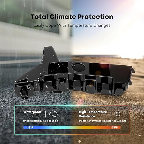 Miniatura 6 de YHTAUTO Soporte interior para parachoques delantero izquierdo del lado del conductor compatible con Honda Civic 2022-2024, soporte de parachoques