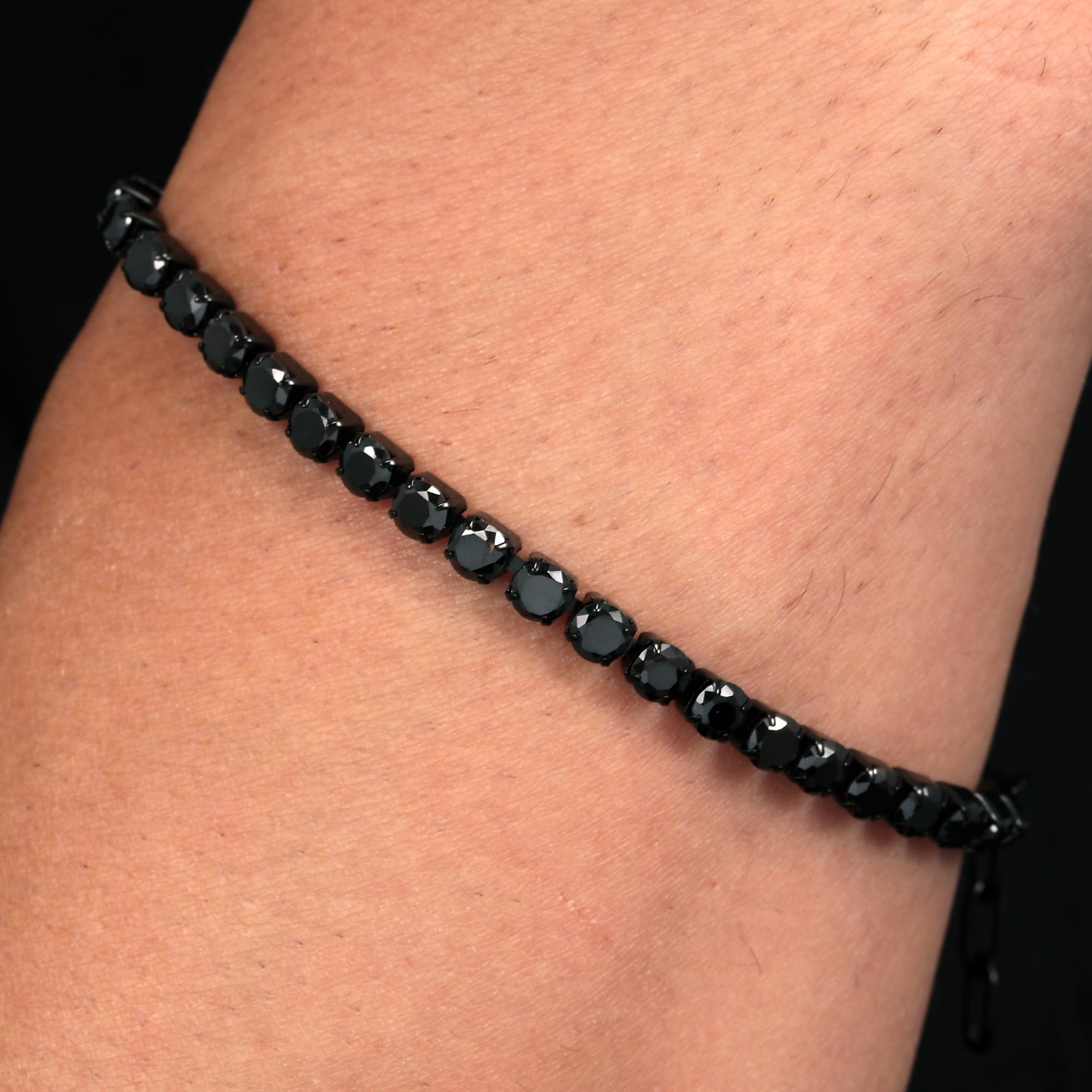 Sector TENNIS Bracciale Uomo in Acciaio, Cristalli, Smalto - SANN46