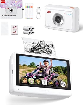 Phomemo P3M AI Photo Printer, Mini Sticker Maker for Kids