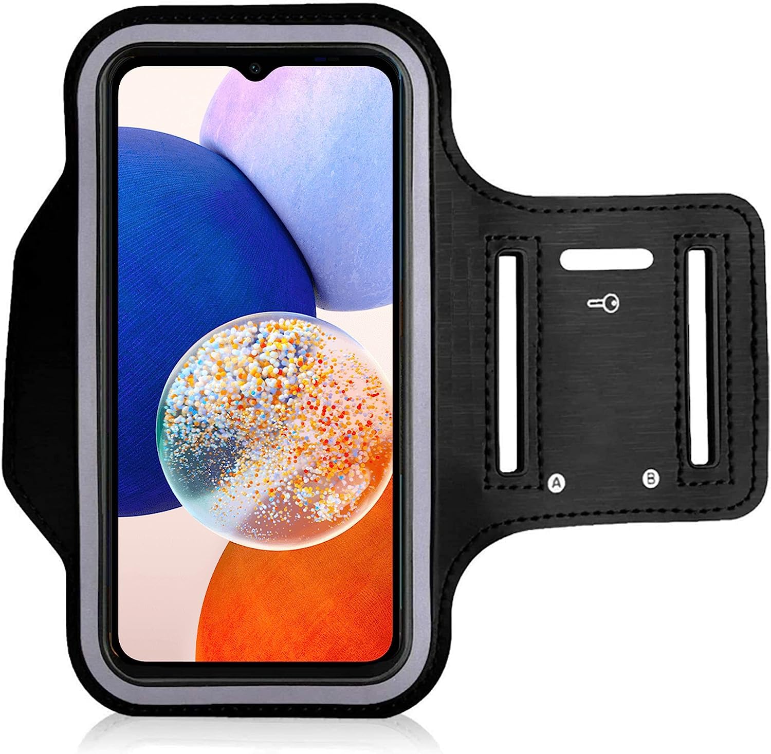 Universal Running Armband compatible with Samsung Galaxy S23/S22/S21/S20/S10/A/J/Plus/Ultra. Running Phone Holder