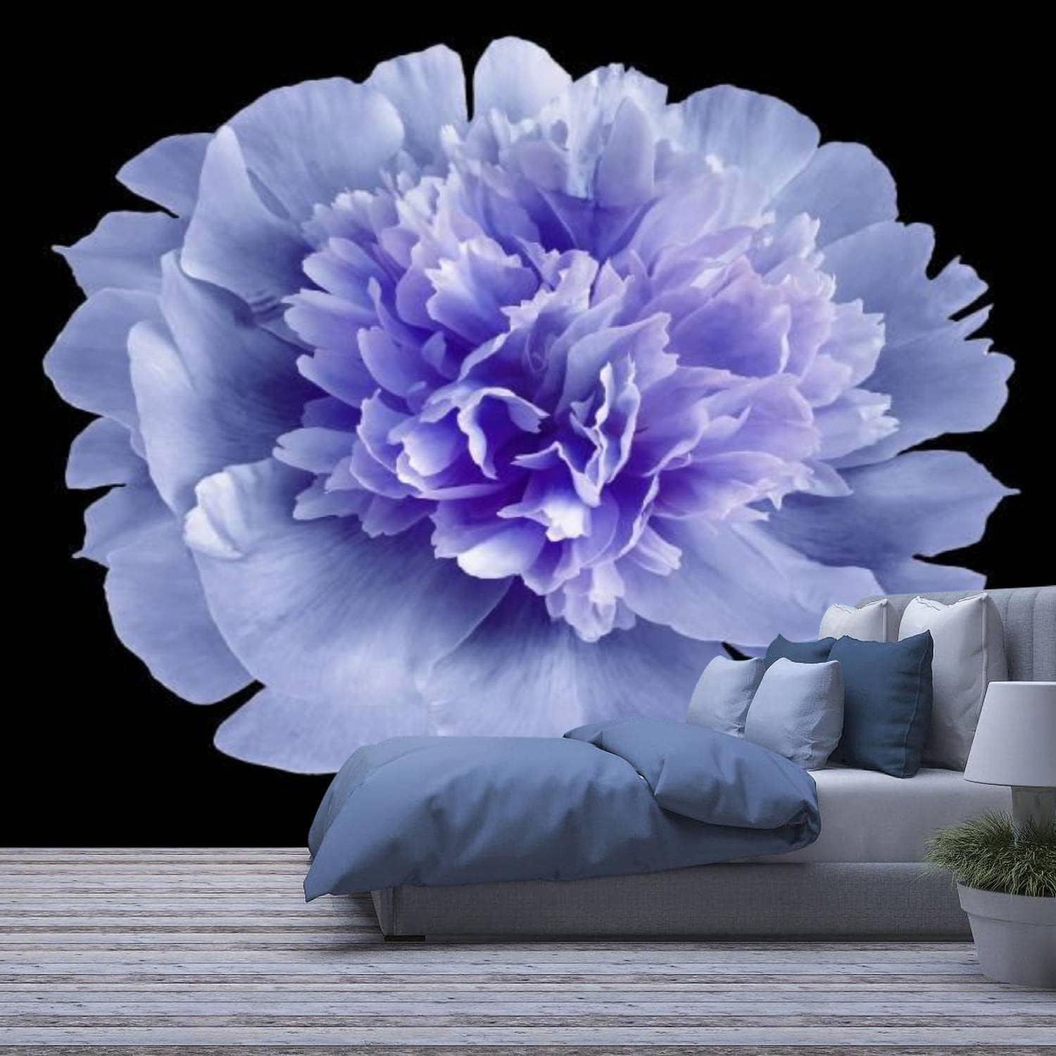 Autocollant mural auto-adhésif fleurs 3D revêtement amovible salon