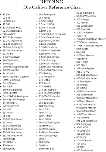 Miniatura 5 de Redding Competition - Juego de 5 conchas con acabado de óxido negro claramente marcados en incrementos de 0.002 pulgadas