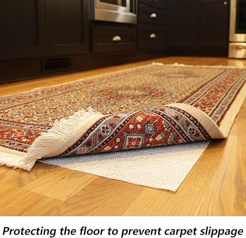 Miniatura 9 de Almohadilla antideslizante para suelos de madera dura, almohadillas para suelos de azulejos, tapete antideslizante para debajo de la alfombra,