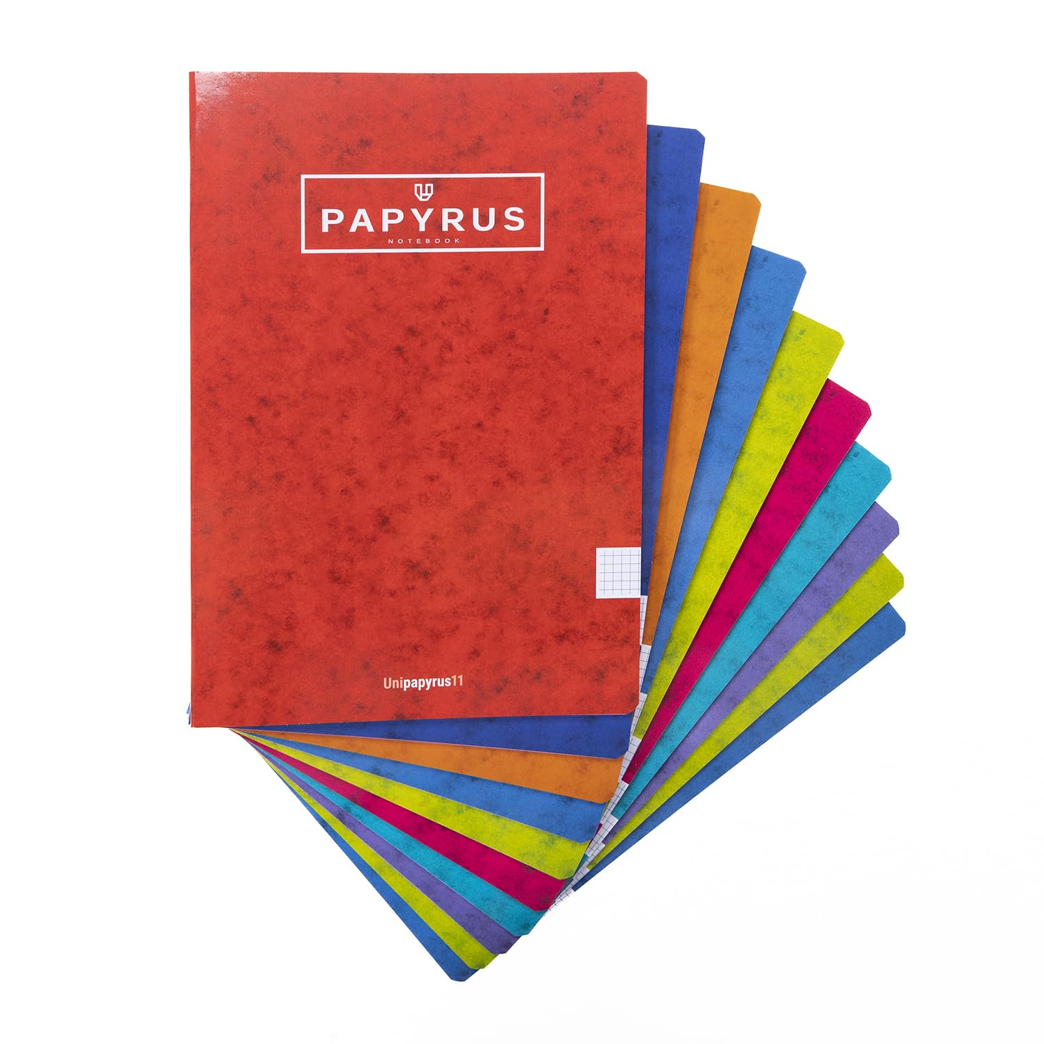 Unipapel 98421099. Pack de 10 Libretas Tapa Blanda A4, 48 Hojas Cuadrículadas 4x4 mm, 90 Gramos, Surtido Colores Aleatorios