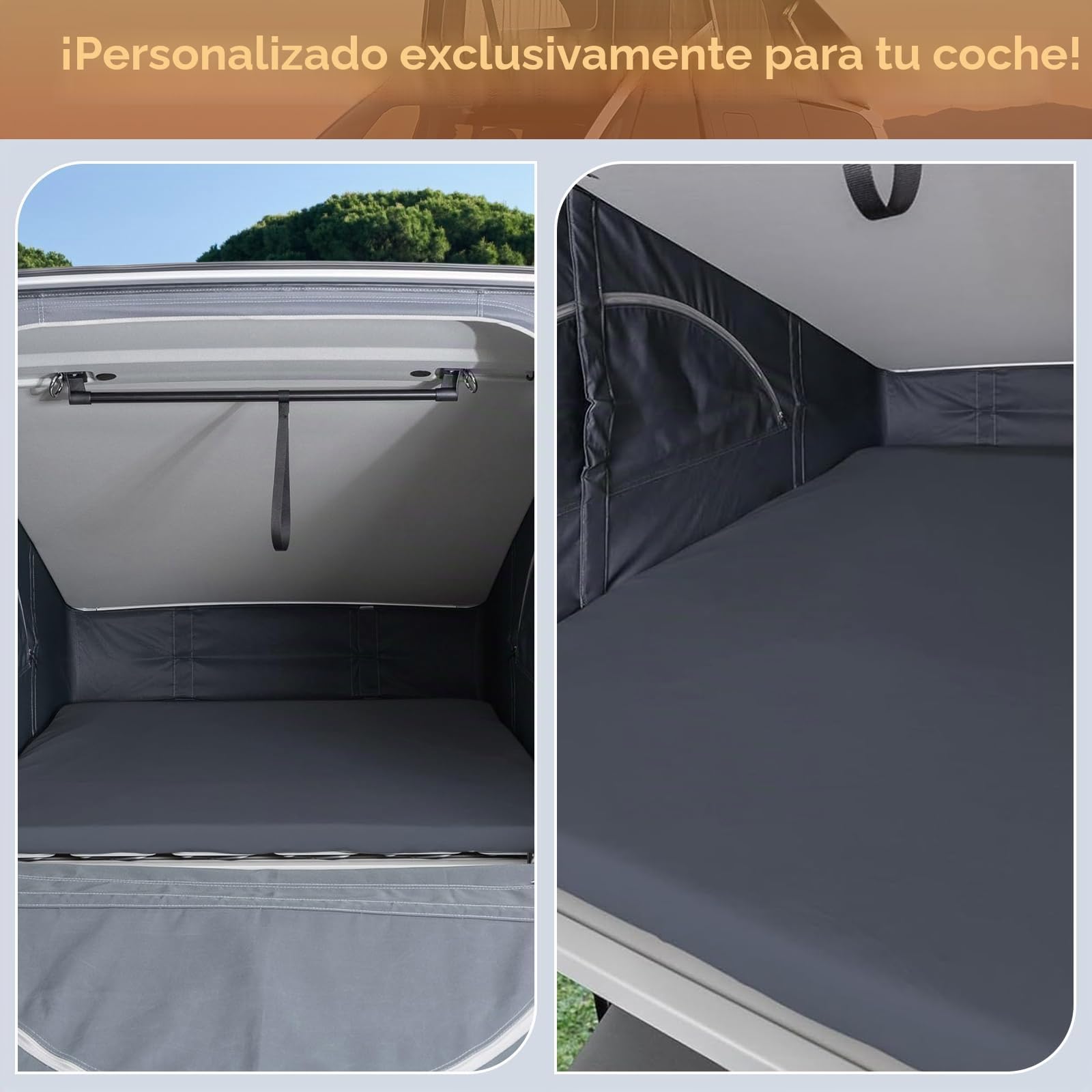 Sábana Bajera Repuesto para VW T7 California Pop Up Roof, Lujo Sábana Ajustable para Autocaravana Cama Trasera, Loft Techo Emergente Accesorios para Autocaravana