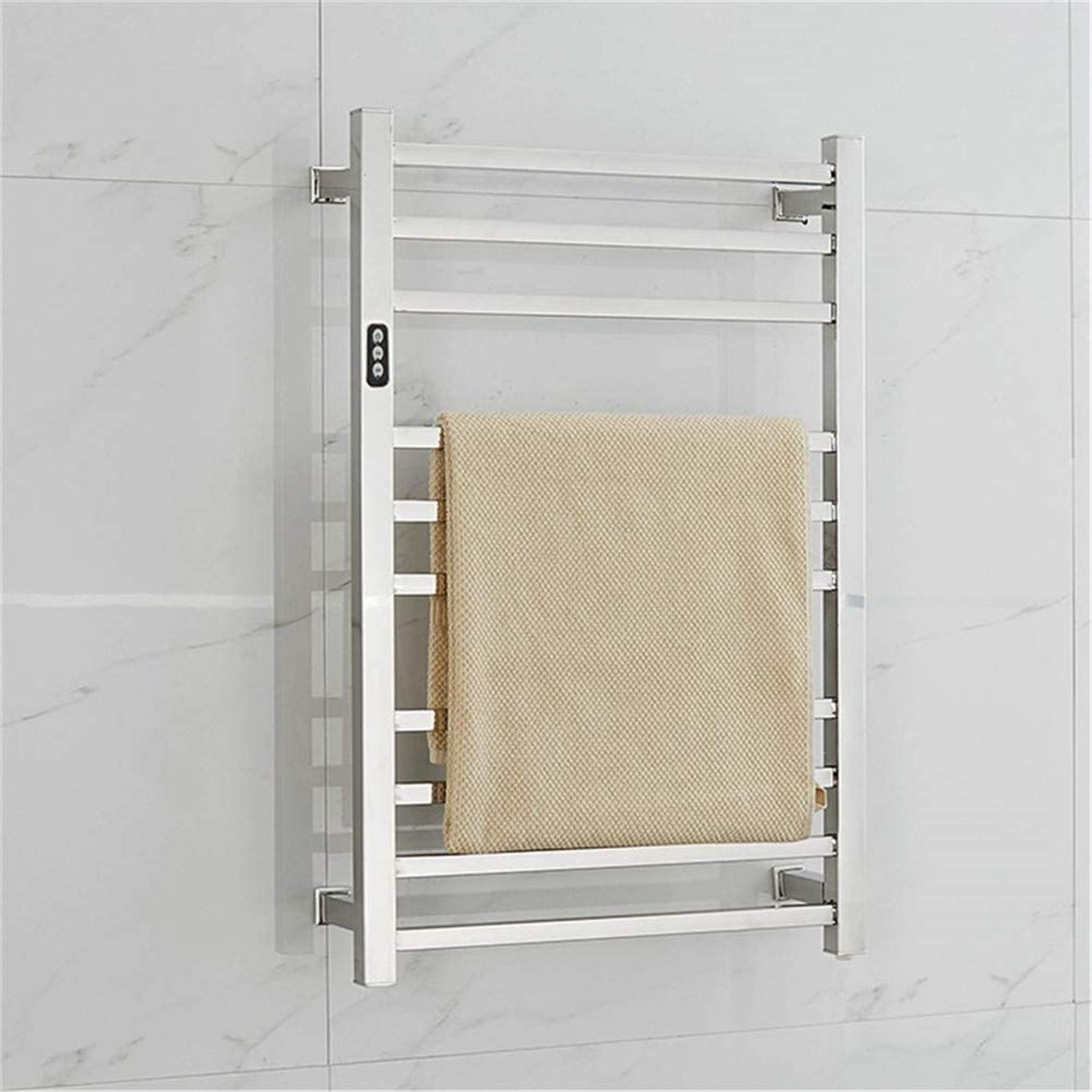 Chauffe-serviettes mural de qualité supérieure avec rail de chauffage électrique de 88W
