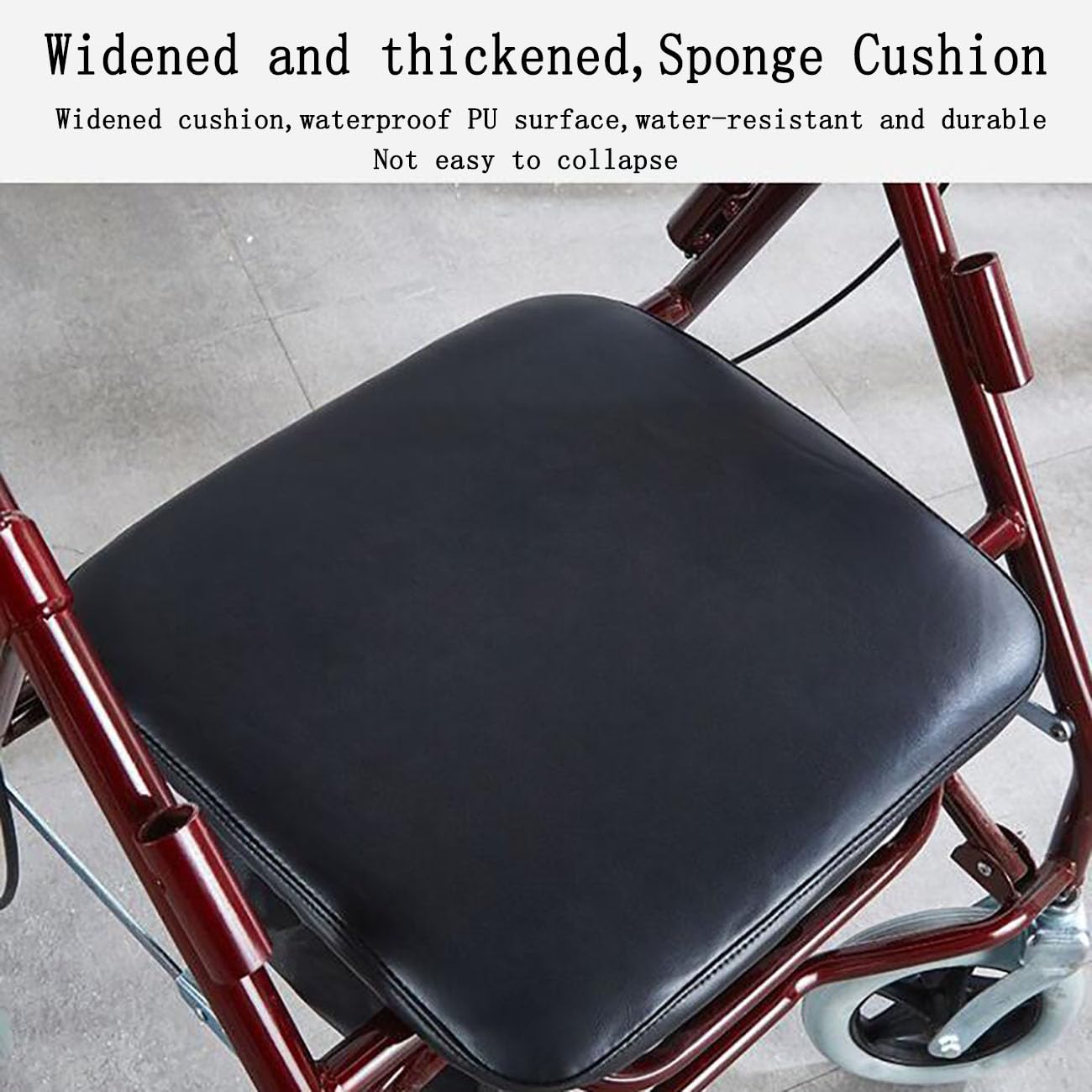 Deambulatore Ultraleggero Pieghevole,Carrellino per Anziani,Design del Freno A Mano,Carrello con Ruote Portatutto Spesa Portatile,Pedale Antiscivolo,Supporta Fino A 150 Libbre