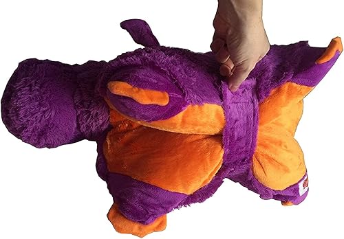 Miniatura 10 de Green Dragon Zoopurr Pets - Animal de peluche y almohada 2 en 1, tamaño grande 19 pulgadas, con ojos bordados cojín expandible peluche suave de