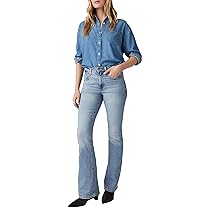 Levi’s 726 High Rise Flare, Donna, Blue Wave Light, 26W ,  32L