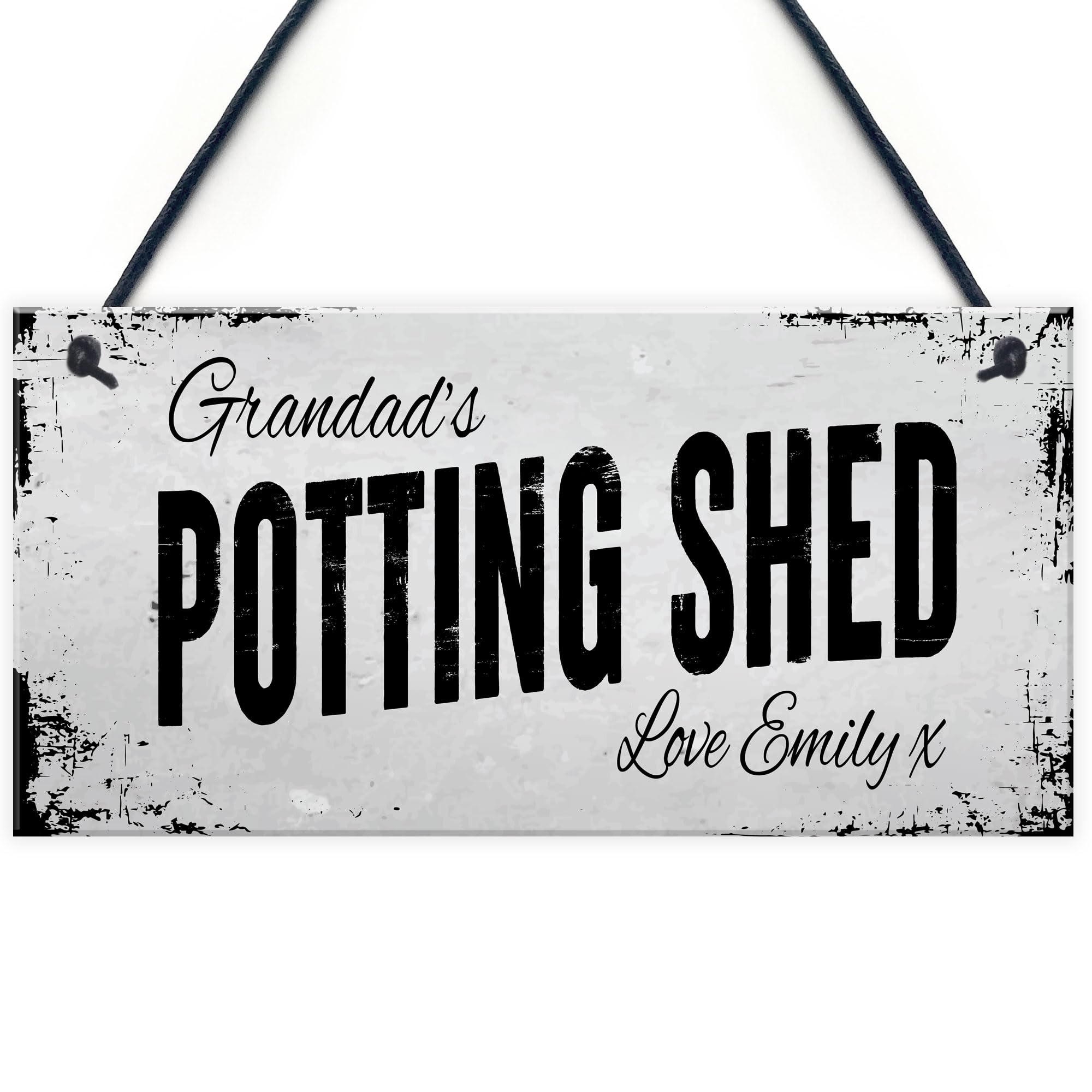 Red Ocean Novelty Potting Shed Sign Shabby Personalised Garden Sign Shed Plaque Summerhouse Sign Home Decor Gift For Him Her